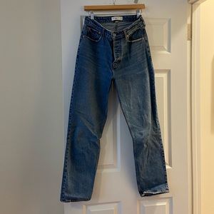 Abercrombie High Rise Dad Jeans - Size 28 Curve Love